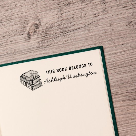 De hand-getrokken Aangepast Boeken dit boek behoor Rubberstempel