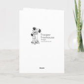 De hand getrokken kaart van de cartoonvakantie (Achterkant)