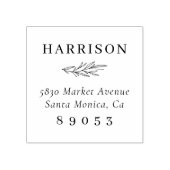 De Hand-getrokken Naam van de Familie van de Tak C Rubberstempel (Afrduk)