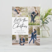 De hand liet beter dan Kerstmis sparen de Datum Save The Date (Staand voorkant)