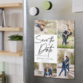 De hand liet Collage sparen de Datum