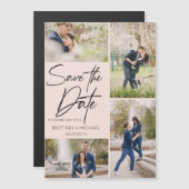 De hand liet Collage sparen de Datum Blush Roze (Voorkant / Achterkant)