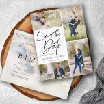 De hand liet Collage van de Foto sparen de Datum Aankondigingskaart<br><div class="desc">Introductie van onze handgetekende fotocollage Save the Date Announcement Briefkaarten. Deze briefkaarten zijn niet alleen een aankondiging, ze zijn een uiting van je verhaal, het eerste hoofdstuk van de gebeurtenis waar je van droomde. Vier je speciale moment met dit buitengewone kunstwerk, dat bij elke ontvanger een opwindende anticipatie opwekt. De...</div>