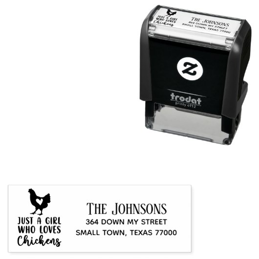 De hand Scripted verkeert enkel een meisje dat van Zelfinktende Stempel (In situ)