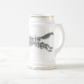 De hand stein bierpul (Voorkant rechts)
