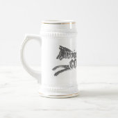 De hand stein bierpul (Links)