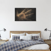 De hand van beneden canvas afdruk (Insitu (Slaapkamer))