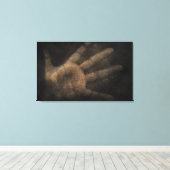 De hand van beneden canvas afdruk (Insitu (Houten vloer))