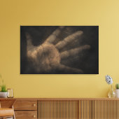De hand van beneden canvas afdruk (Insitu (Woonkamer))