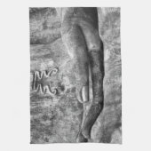De hand van Boeddha - Theedoek (Verticaal)