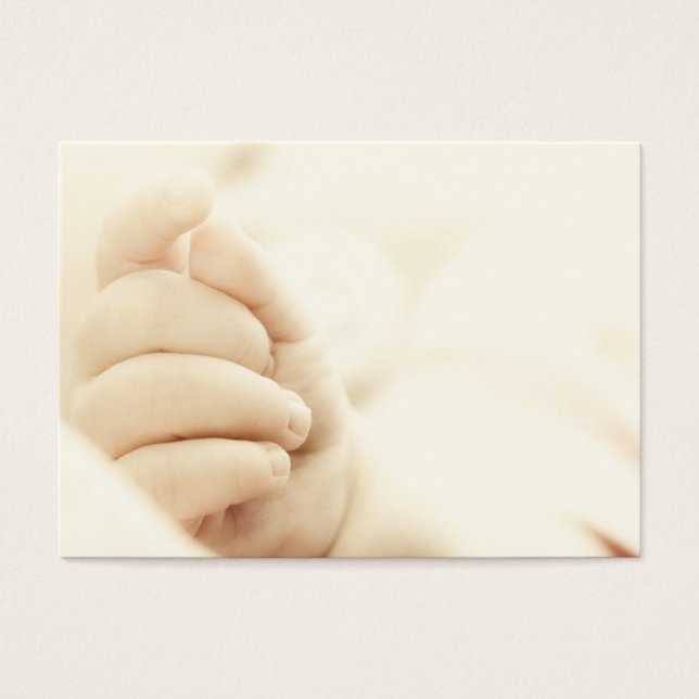 De hand van de baby visitekaartjes (Voorkant)