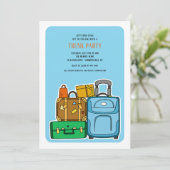 De hand van de boomstampartij getrokken kaart (Staand voorkant)