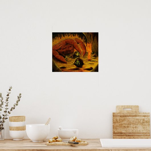 De hand van de duivel poster (Keuken)