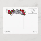 De Hand van de henna van de Kornoelje Briefkaart (Achterkant)