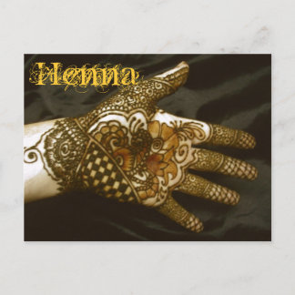 De Hand van de henna van de Kornoelje Briefkaart