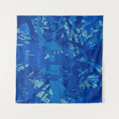 De hand van de inkt maakte een schilderij. Abstrac Wandkleed (Voorkant (horizontaal))