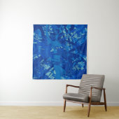 De hand van de inkt maakte een schilderij. Abstrac Wandkleed (In Situ (horizontaal))