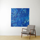 De hand van de inkt maakte een schilderij. Abstrac Wandkleed (In situ)