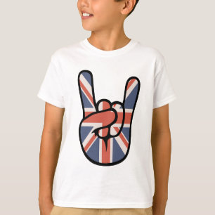 De Hand van de Rots van Brit T-shirt