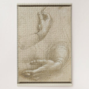 De hand van een vrouw - Leonardo da Vinci (1490) Legpuzzel