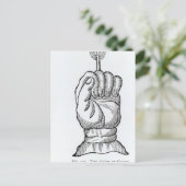 De hand van Glorie Briefkaart (Staand voorkant)