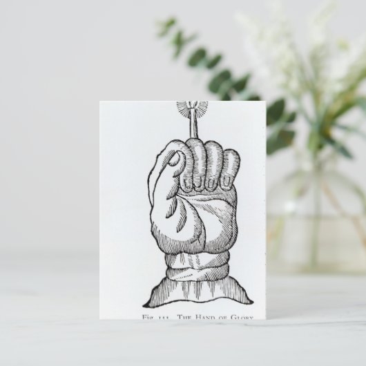 De hand van Glorie Briefkaart (Staand voorkant)