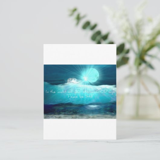 De hand van God Inspirerend kunst Briefkaart (Staand voorkant)