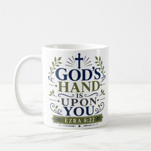 De Hand van God Is Op U Spirituele Schriftuur Quot Koffiemok