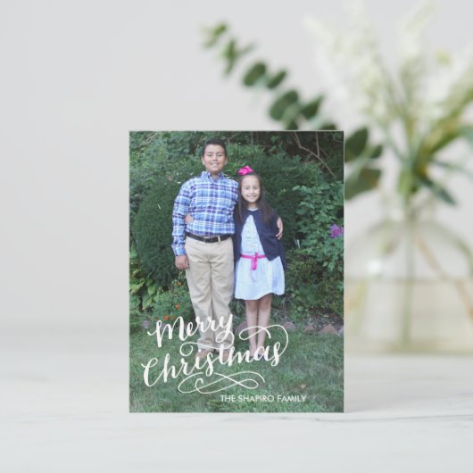 De hand Van letters voorzien Kaart van de Vakantie (Staand voorkant)