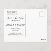 De hand Verlaten Foto van het Manuscript sparen he Briefkaart (Achterkant)