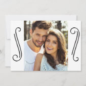 De hand Verpletterde Weddenschap van het Manuscrip Save The Date (Achterkant)