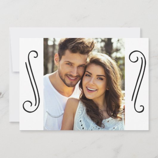 De hand Verpletterde Weddenschap van het Manuscrip Save The Date (Achterkant)