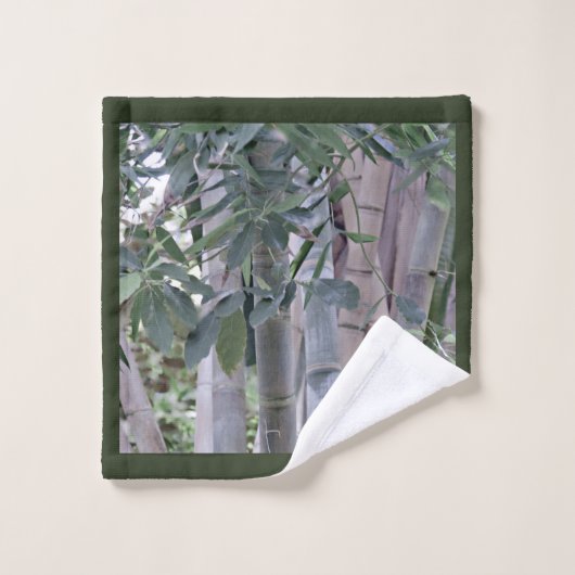 De handdoek van de Bath plaatste de Bamboe boom Op (Wasdoekje)