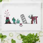 De handdoek van de Kaart (Gevouwen)