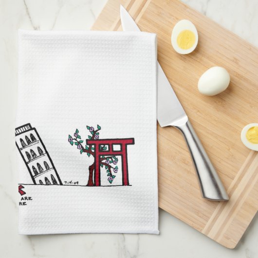 De handdoek van de Kaart (Quarter Fold)