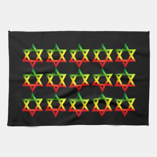 De Handdoek van de Keuken van de jodenster (Horizontaal)