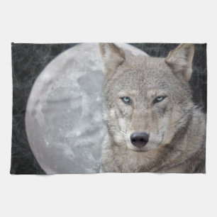 De Handdoek van de Keuken van de Maan van de wolf