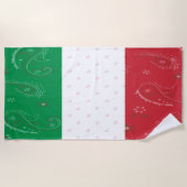 De Handdoek van het Strand van de Vlag van Italië (Voorkant)