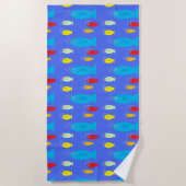 De Handdoek van het Strand van vissen (Voorkant)