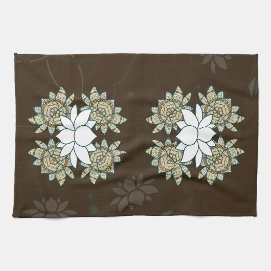 De handdoek van Lotus Hand (Horizontaal)