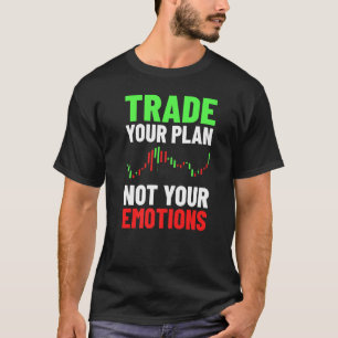 De handelsvoorraad van de dag ruilt uw plan niet u t-shirt