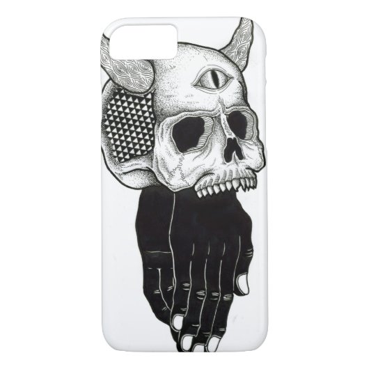 de handen bidden schedel Case-Mate iPhone case (Achterkant)