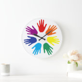 De handen van de regenboog grote klok (Huis)