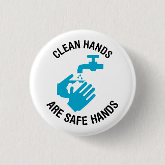 De handen zijn veilig (was uw handen) ronde button 3,2 cm