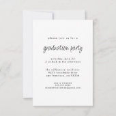 De handgeschreven Uitnodiging van het Afstuderen v (Achterkant)