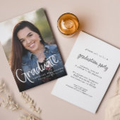 De handgeschreven Uitnodiging van het Afstuderen v