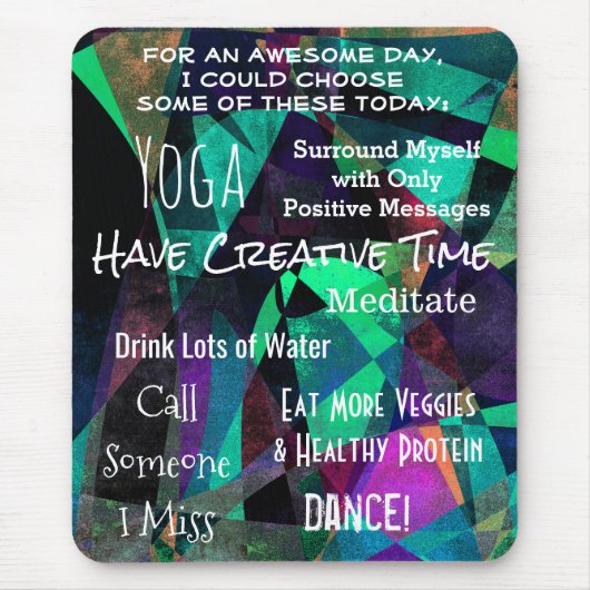 De handige Herinneringen van de zelf-Motivatie Muismat (Voorkant)