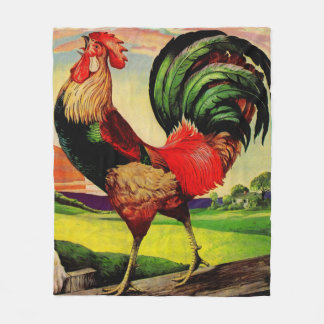 De handige Rooster roteren Fleece Deken