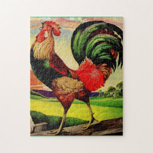 De handige Rooster roteren Legpuzzel