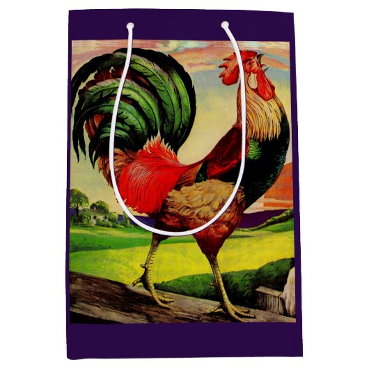 De handige Rooster roteren Medium Cadeauzakje (Voorkant)